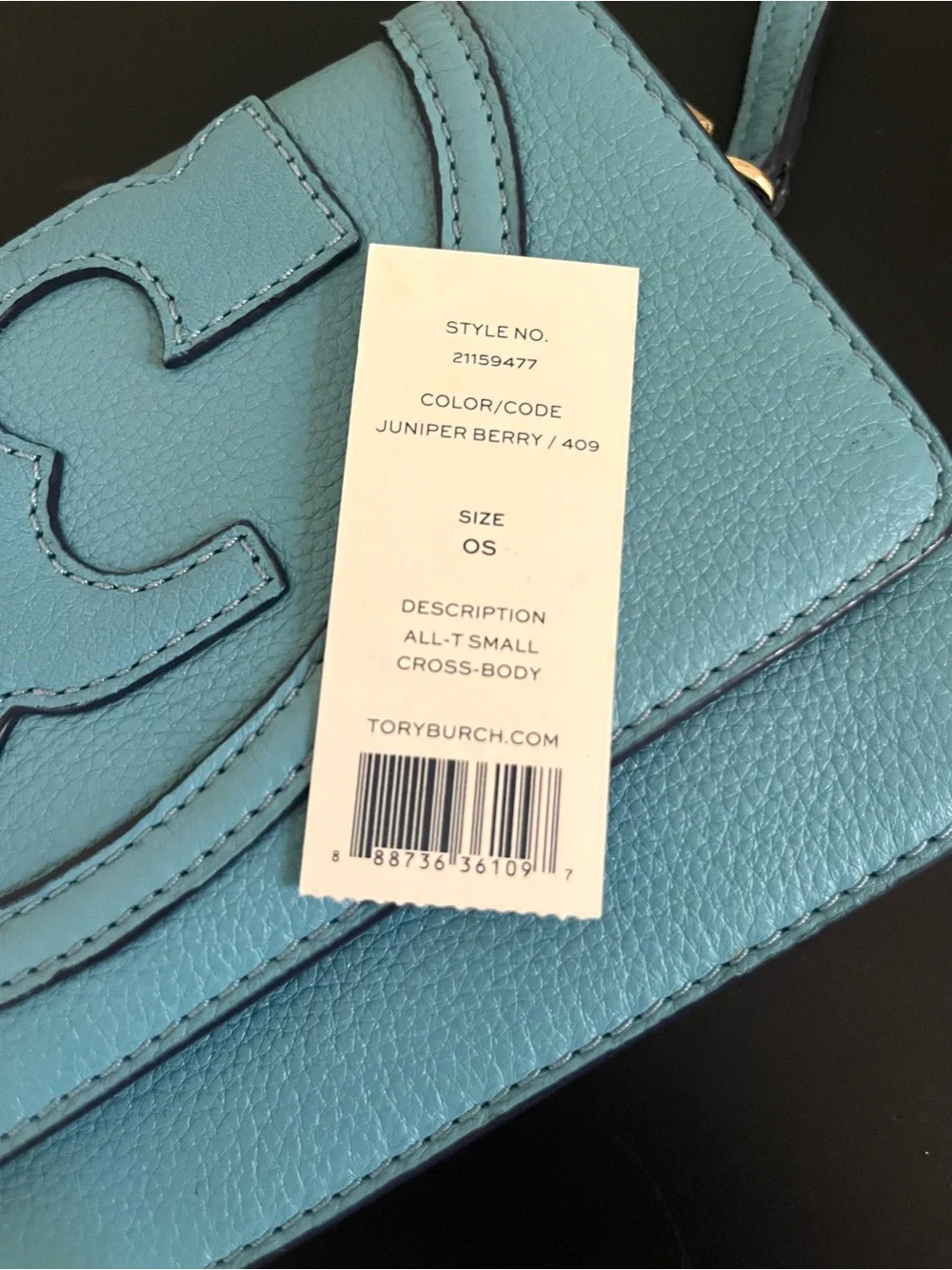 Tory Burch Blue Leather Crossbody Bag - Picture 7 of 8